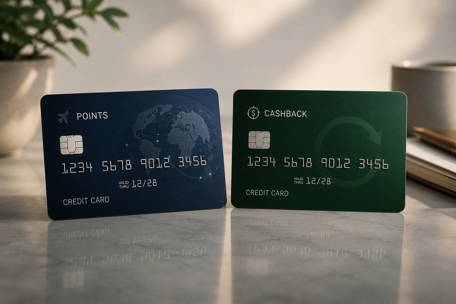 A silver metal credit card.